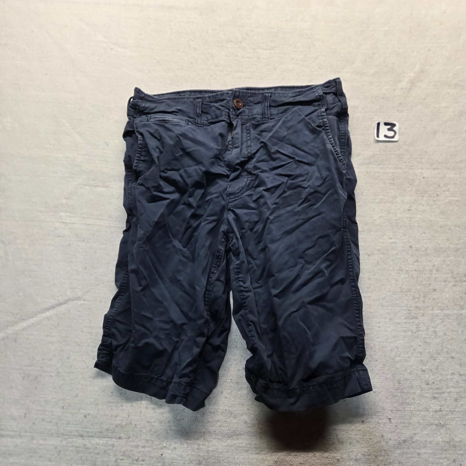 American Eagle Shorts Solid Blue Next Level Flex … - image 1