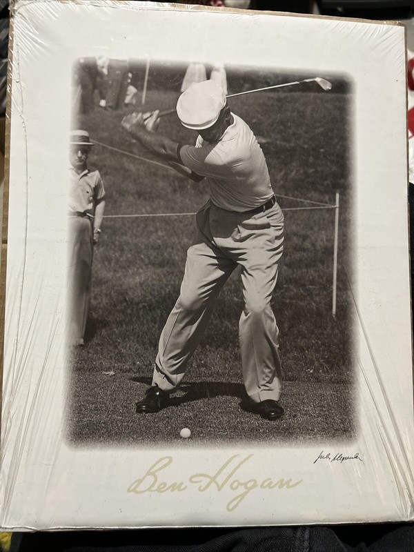 Ben Hogan Perfect Swing Art Print 11”x14” With Facsimilie Signature
