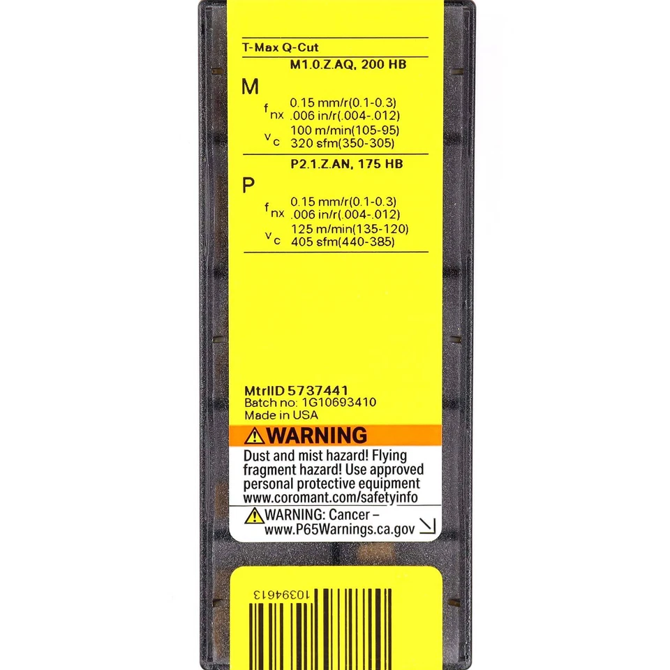 10 SANDVIK N151.2-400-4E Grade 235 CNC Lathe Carbide Parting & Grooving Inserts - image 4 of 4