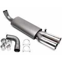 TA Technix Sport-EndschalldäMpfer 2X76Mm Audi 80/90, Scharfkantig