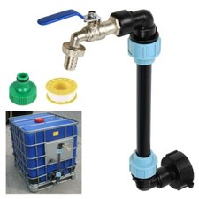 IBC Schwanenhals +3/4" Auslaufhahn Adapter Für Container Zubehör Regenwassertank