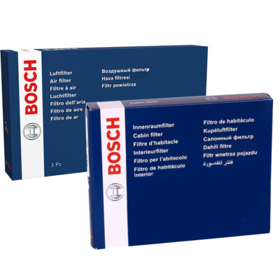 BOSCH Inspektionspaket Luftfilter Innenraumfilter für Renault Clio II BB_