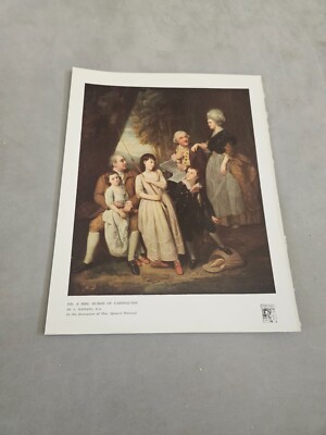 TPEEP341 MAGAZINE PLATE 11X8'' MR & MRS BURKE OF CARSHALTON - J. ZOFFANY 
