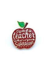 Teachers Red Apple Pin Badge Lapel, UK Seller Fast Shipping, Great Gift