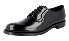PRADA Leather Welt Sewn Derby Dress Shoes - 2EG267 Black NEW -  US 11.5 EU 44,5
