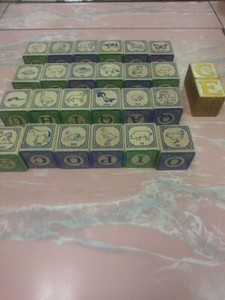 24 Uncle Goose Dutch Wooden Letter Blocks with Animals Made in the USA 1.5" ABCs
