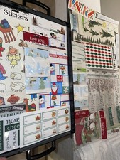 250 Christmas Holiday Stickers Variety Sizes, Shapes, Styles Gifts Decor NEW