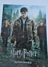 Harry Potter and the Deathly Hallows: 2 ITALIAN LOCANDINA 13x28" New Art 2010 VG