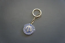 Genuine Mercedes-Benz Historical Vintage Logo Gold Stainless Steel Keychain Gift