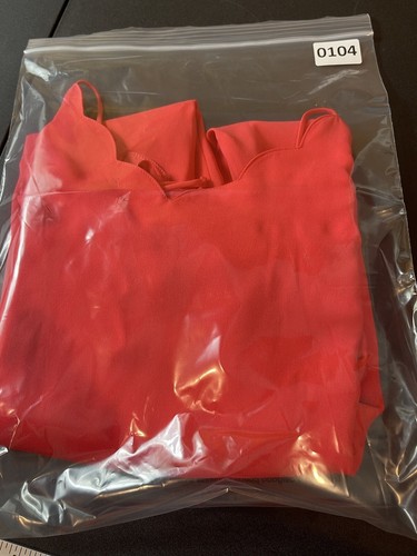 J. Abito Crew Rosso Arancione Senza Maniche Smerlato Racerback 4 Nuovo con etichette - Foto 9 di 12