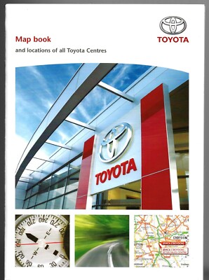 Toyota UK Händlerliste Kartenbuch 2008-2009 UK Markt Verkaufsprospekt