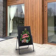 Flashing LED Message Writing Board Hanging/Standing DIY 7 Color Menu Boards Sign