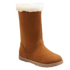 NEW   Girl  s Cat  Jack Brown Kameryn Faux Fur Shearling Boots Size 2