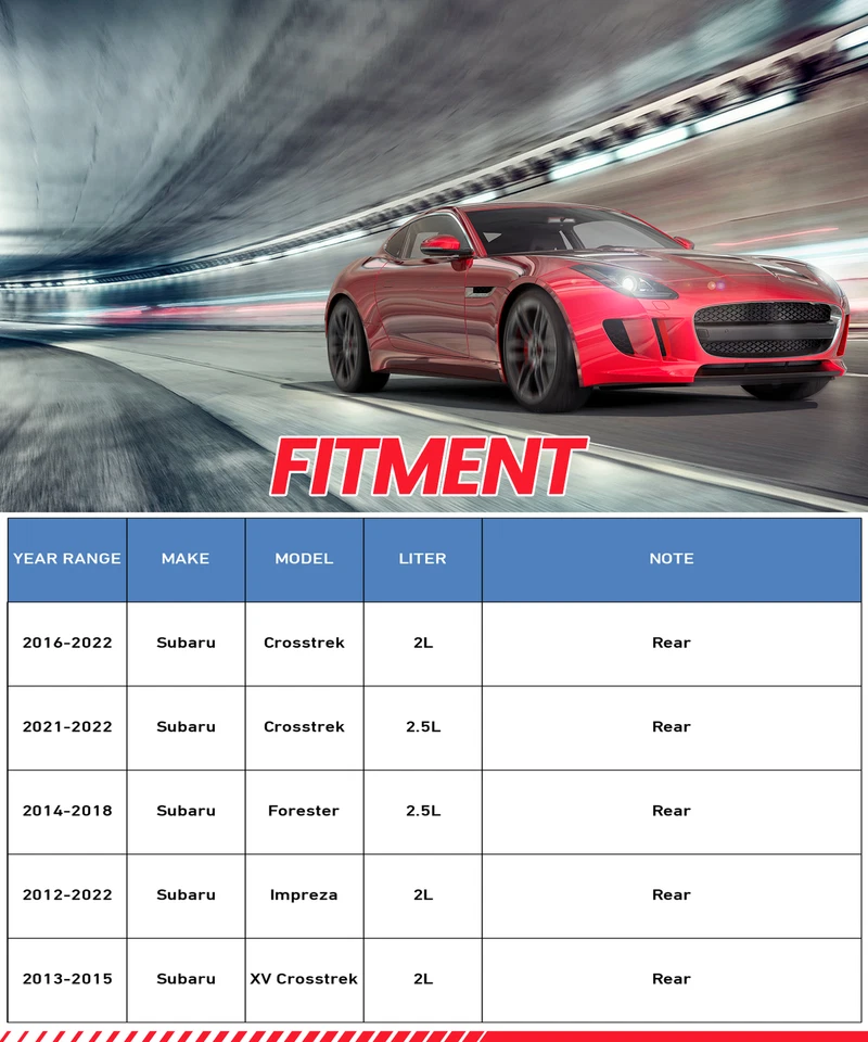 Rear Left Right Brake Caliper For Subaru Impreza Forester XV Crosstrek 2012-2022 - Imagem 3 de 4