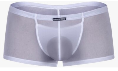 Manstore M101 sexy Push-up Minihose weiß Gr. S