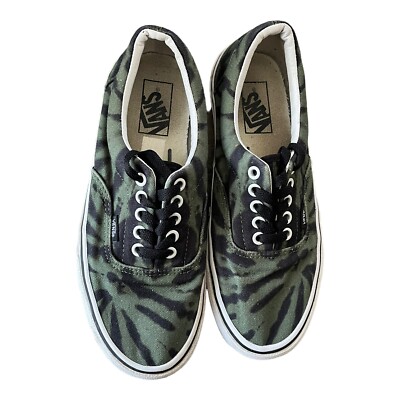 Vans Off The Wall Green Swirl Slip on Shoes Men display picture 3