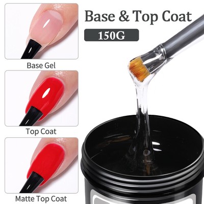 UR SUGAR 150g Matte Top Coat Base Gel Nail Polish Transparent Gel Nail Polish