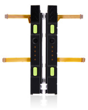 Plastic Rail Right Left With Flex Cable For Nintendo Switch Yellow 