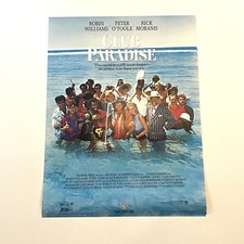 Vintage 1980’s Club Paradise Robin Williams Promotional Movie Poster 20x25 Role