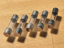 5 x 800mA (0.8A) 250v Fuse Slow Blow, T800ma,  5x20mm.