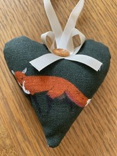 Sophie Allport handmade Fox Fabric Heart