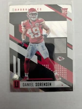 🏆 2017 Panini Unparalleled DANIEL SORENSEN RC #78 KANSAS CITY CHIEFS