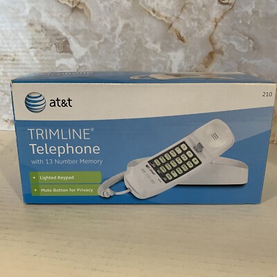 AT&T Tl-210WH Trimline Corded Phone - White