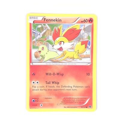 Fennekin 10/124 Pokemon XY - Fates Collide Common NM | eBay