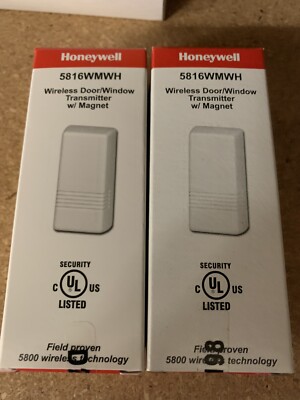 2 HONEYWELL SECURITY 5816WMWH WIRELESS DOOR WINDOW ADEMCO VISTA ALARM SENSOR