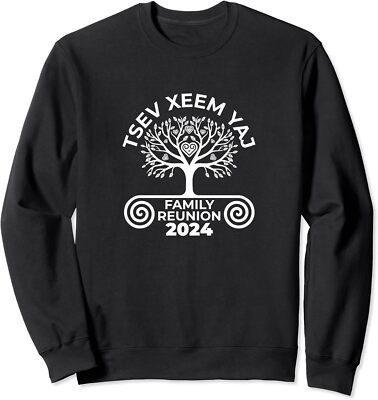 Funny Moment In Hmong Yang Family Reunion 2024 Unisex Crewneck Sweatshirt