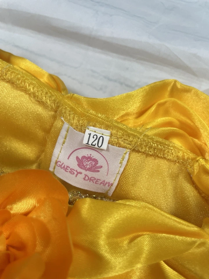 Vestido Princesa Bella Sueño Invitado de los Parques Disney La Bella y la Bestia Talla 120 5/6 Foto 2 de 4