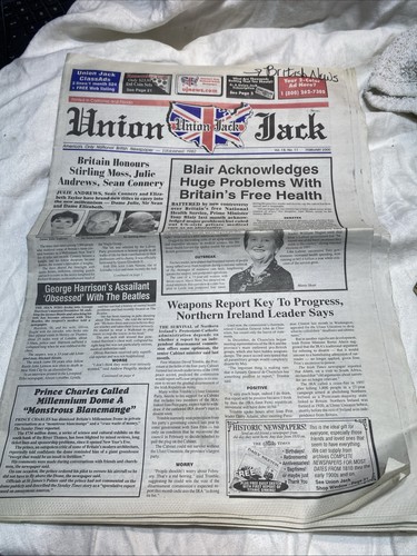 Union Jack British February Monthly Edition newspaper Feb 2000