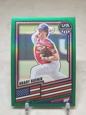 2026 Panini Stars and Stripes- Brady Buenik (RC) GREEN PRIZM (SP) #63