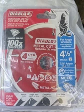 Diablo DDD045DIA101F 4-1/2" Diamond Metal Cut-Off Blade NEW & SEALED