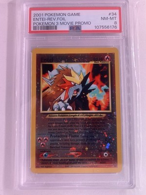 Entei Pokémon 3 Movie Black Star Promo PSA 8 | eBay