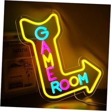 Game Room Neon Signs for Wall Decor，Led Neon Light for Man Cave, Gamer Party 