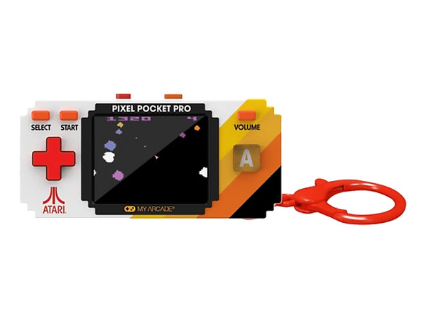 Consola retro portátil - My Arcade Pixel Pocket Pro Atari, 25 juegos Atari, Llav