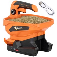 Outsunny Cordless Spreader, 3.3L Handheld Seed Spreader