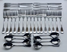 SILVERWARE ~ ONEIDA ~ 30 Pc Mixed Filler Lot Colonial Boston Satin Dinner Fork