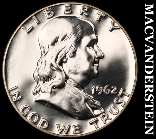 1962 Franklin Half- Silver- Choice Gem Proof Luster No Reserve #J287
