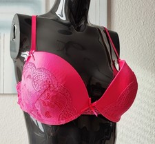 👙 sexy Dessous BH mit Spitze Gr. L 85 C neon pink mit Bügel