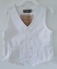 Boy White Cotton Summer Vest Size 5 Years by Orchestra, Swiss Clothing Brand