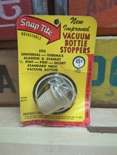 Vintage Snap-Tite Vacuum Bottle Stopper, NOS, Adjustable, 1/2 Pint, Pint, Quart
