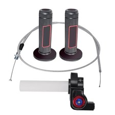 7/8" 22mm Twist Throttle Accelerator Handle Grips and Cable Set Switch