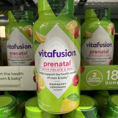 ( 1 ) Vitafusion PreNatal Gummy Vitamins, Raspberry Lemonade Flavor, 180 Gummies