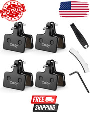 4 Pairs Metal Premium Ebike Brake Pads, Noise Free Disc Brake Pads with Installa