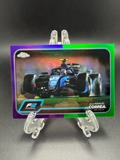 2024 Topps Chrome Formula 1 - F2 Cars Juan Manuel Correa #106 Purple & Green...