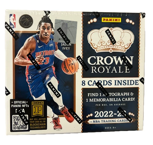 2022-23 Panini Crown Royale Basketball Factory Sealed Hobby Box 1 Auto 1 Relic