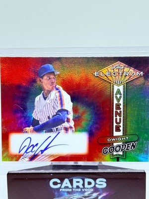 2024 Leaf Electrum #EA-DG1 Dwight Gooden Electrum Avenue Autographs Tie Dye #/35
