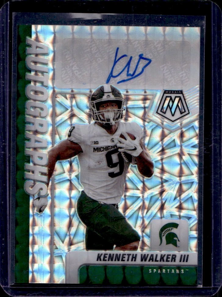 Kenneth Walker III Panini Mosaic Draft Picks Autographs #AKWT Base